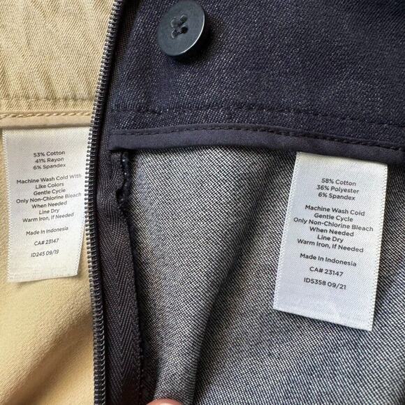 Talbots Pants Women 6P Bundle Khaki/Blue Mid Rise Chatham Ankle Stretch Slim - Picture 16 of 16